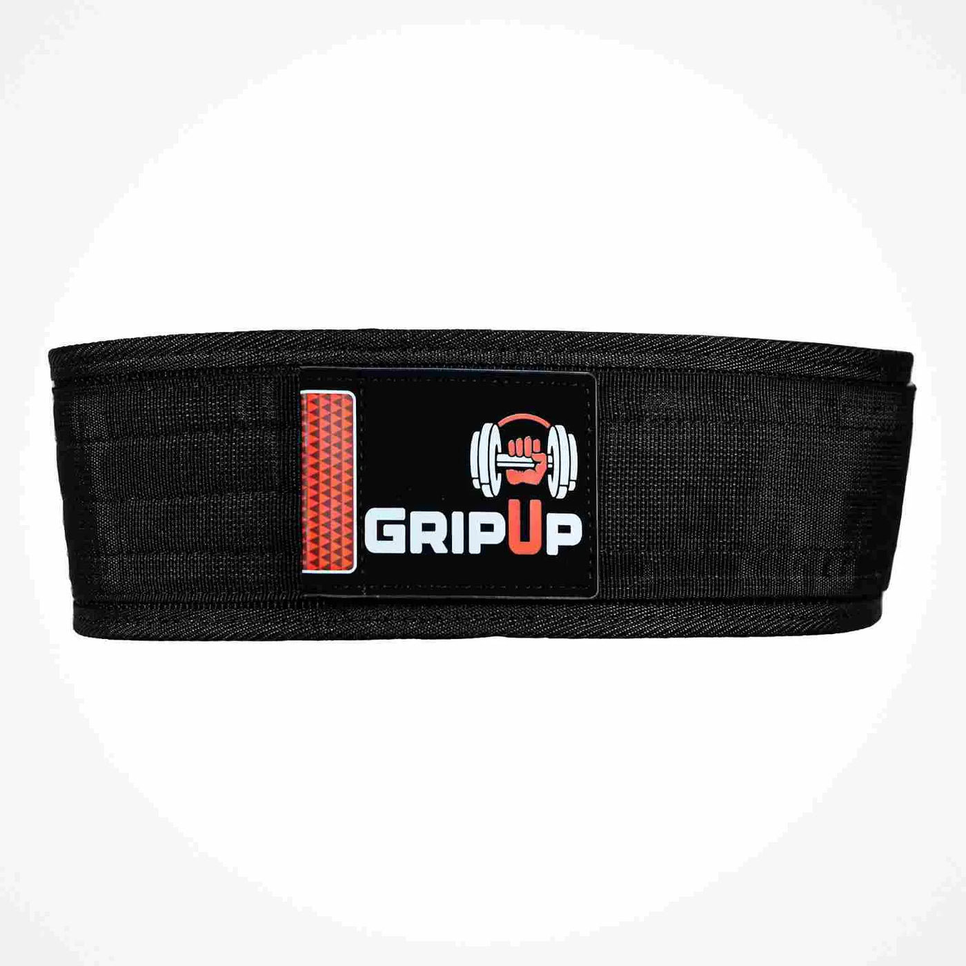 Cinturón de levantamiento de pesas GripUp de 4 pulgadas con cierre rápido - Negro
