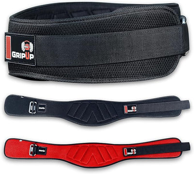 Grip Up Back Support Weightlifting Belt - Black