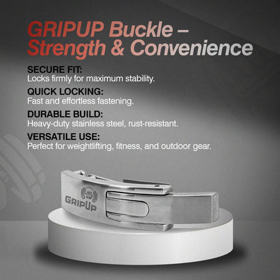 GripUp Replacement Lever Buckle - Silver