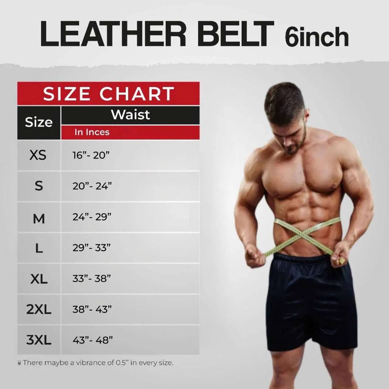 Chart Men's Belt Size For 33 Inch Waist GripUp Premium