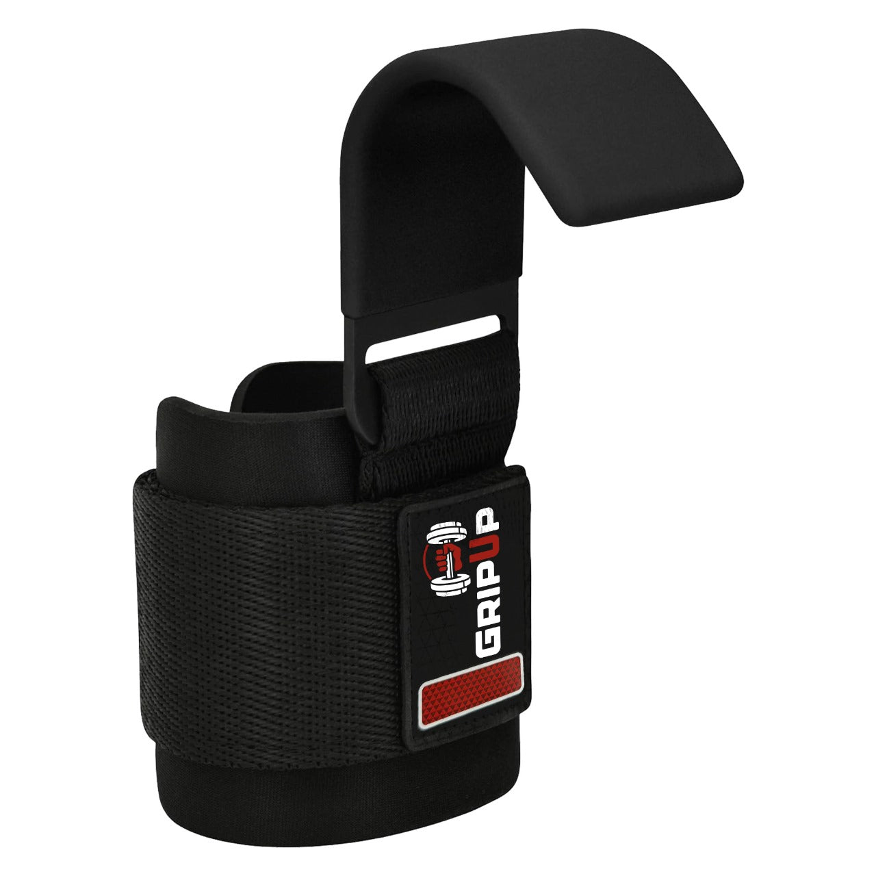 GripUp Lifting Hook Straps 8MM Neoprene Padded Non-Slip Rubber Grip