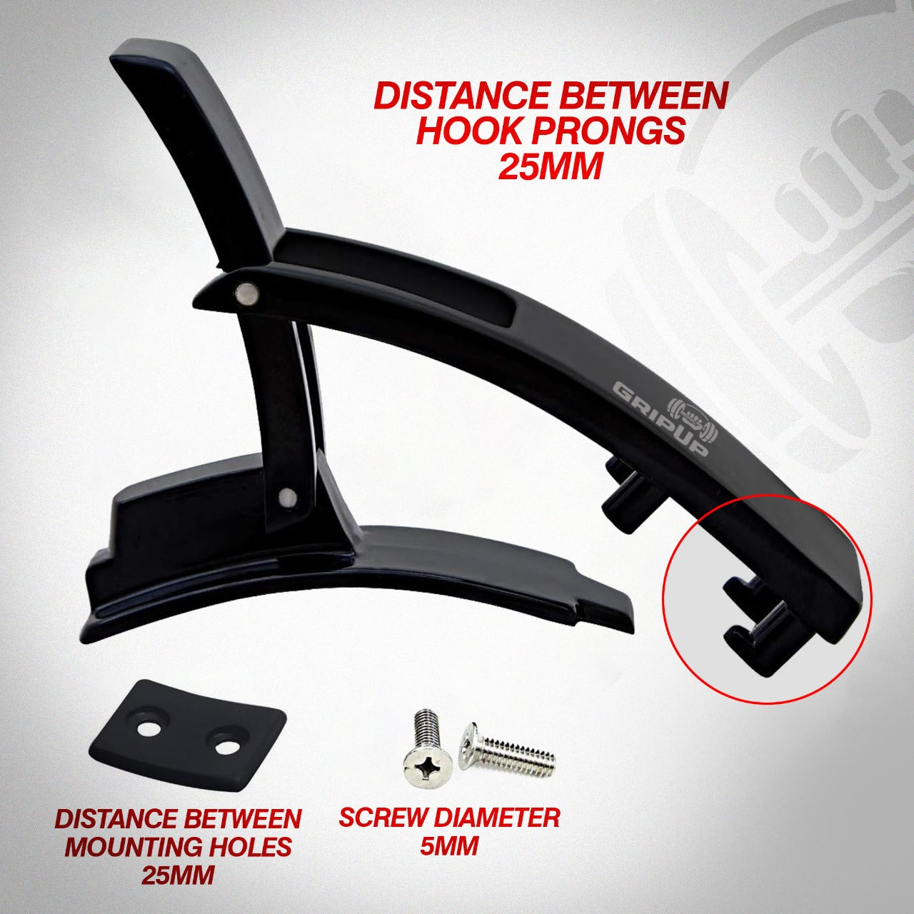 GripUp Replacement Lever Buckle - Black
